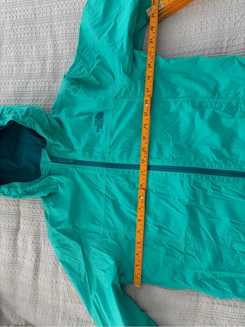 The North Face Juniors Teal Hooded Windbreaker Jacket Gorpcore Outdoorsy - Picture 9 of 11